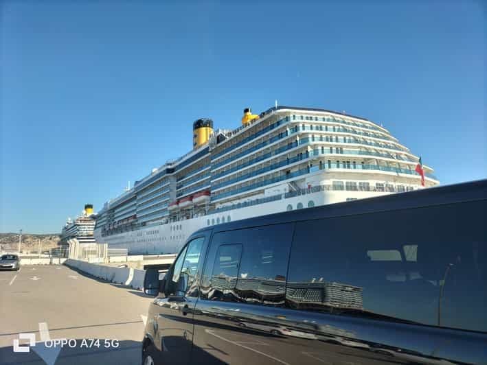 Transfert aller-retour du port de croisière à Aix-en-Provence