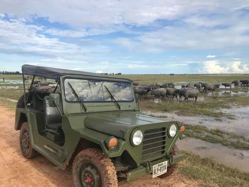 Billet Expérience authentique en Jeep dans la campagne cambodgienne