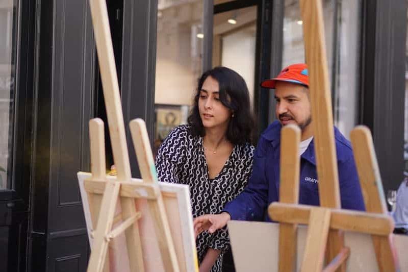 Billet Paris : atelier graffiti sur toile dans un studio d'art