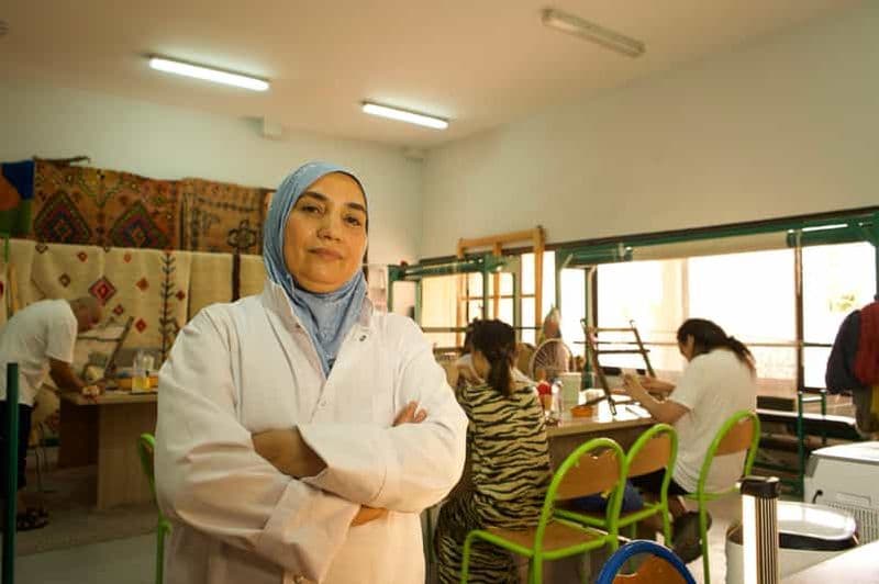 Marrakech : atelier de tissage de tapis marocains avec Aicha