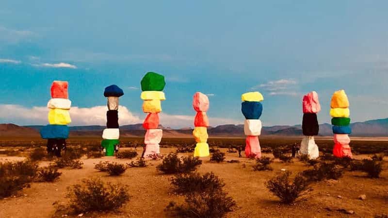 Las Vegas : Circuit Mojave, Red Rock Sign et 7 Magic Mountains