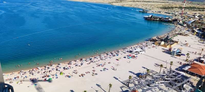 Billet Novalja : billet pour la tour à l'élastique avec vue panoramique sur la plage de Zrce