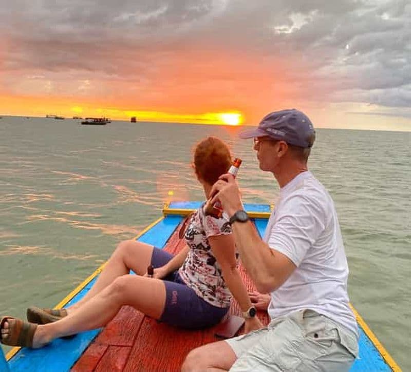 Billet Croisière au coucher du soleil : village flottant de Chong Kneas, transferts en tuktuk