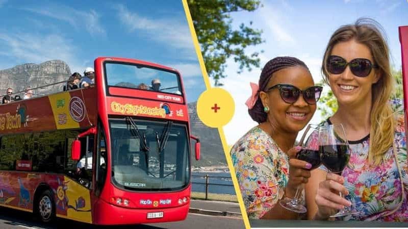 Le Cap : bus à arrêts multiples et dégustation de vins à Groot Constantia