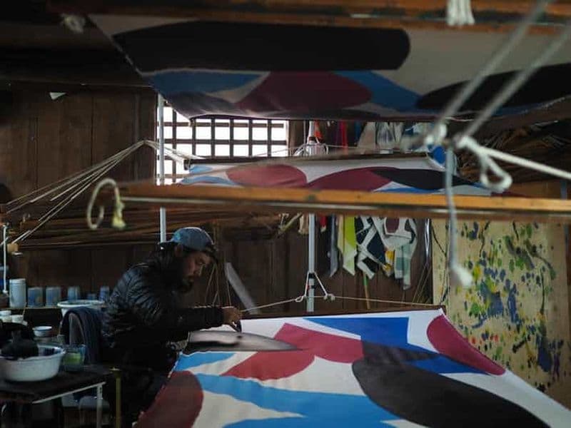 Depuis Kyoto : teinture Hikizome à Shiga avec guide, option taxi