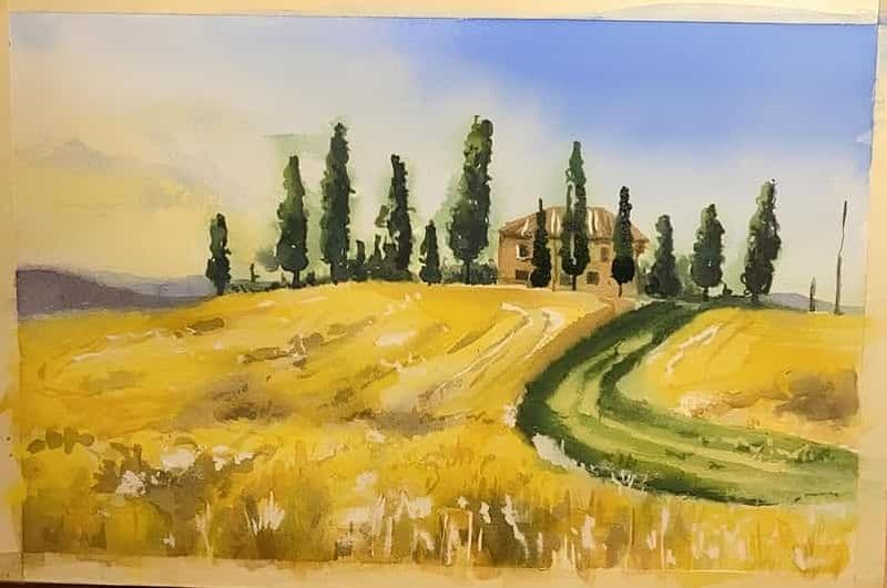 Billet Florence : Cours d'aquarelle dans un atelier d'art local