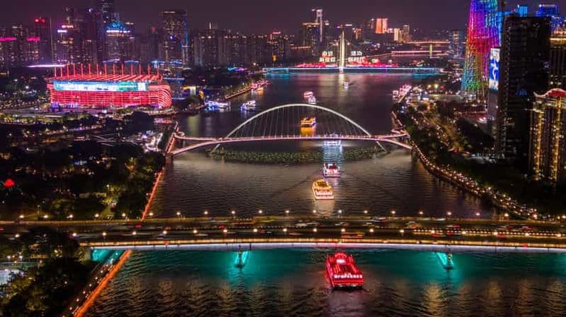 Billet Visite de nuit de Guangzhou : Tour de Canton, dîner, croisière sur la rivière des Perles