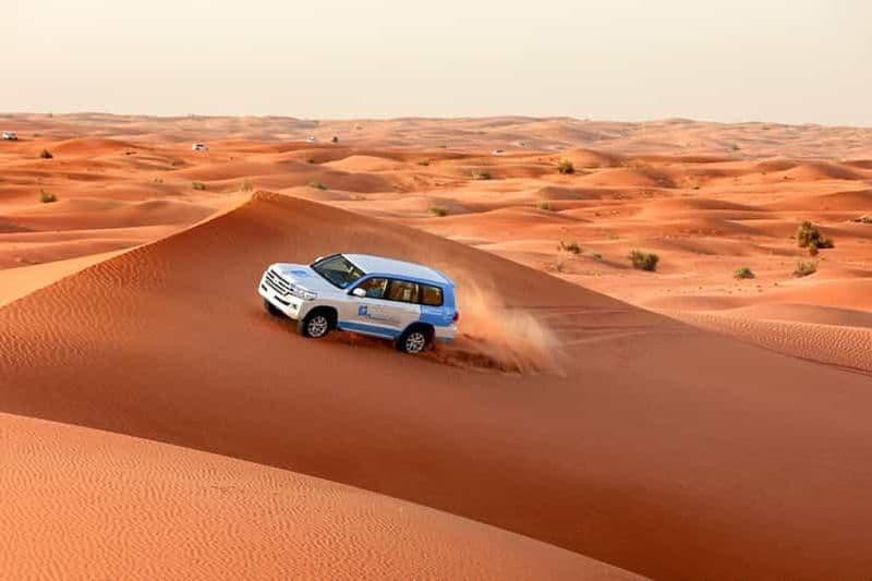 Billet Abu Dhabi : excursion matinale dans le désert, balade à dos de chameau et sandboard