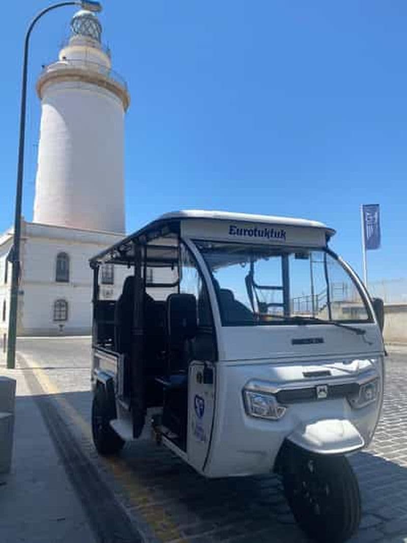 Billet Malaga : visite nocturne de Noël et lumières en Tuk Tuk