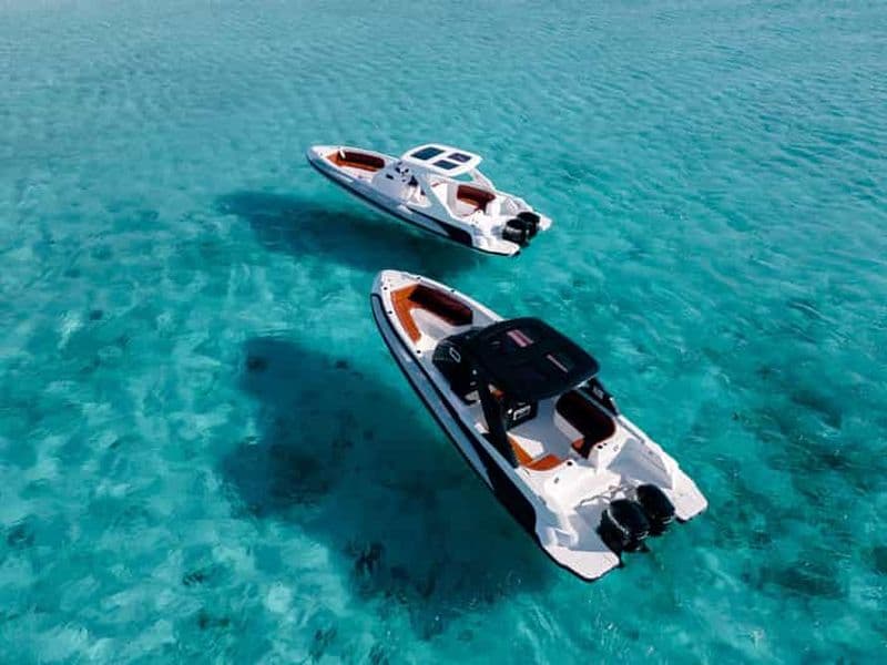 Hurghada : bateau rapide pour Hula Hula avec plongée avec tuba et déjeuner en option