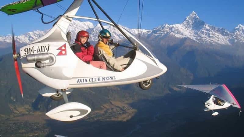 Aventures dans le ciel : survol de Pokhara en ULM