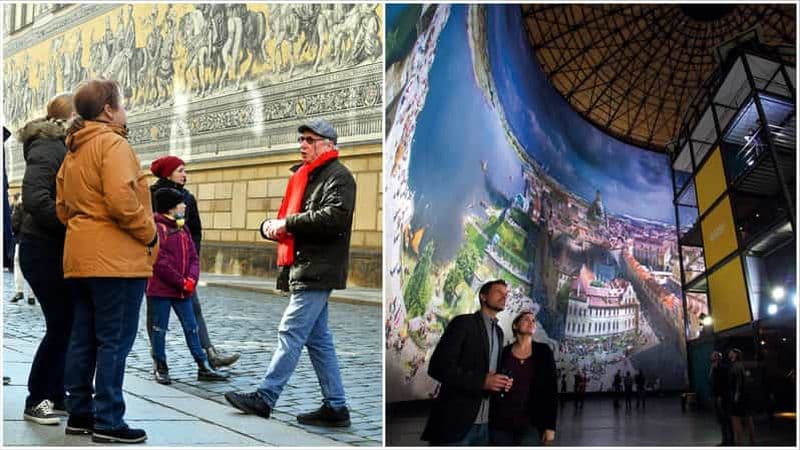 Billet Dresde : Promenade guidée et billet d'entrée pour le panomètre