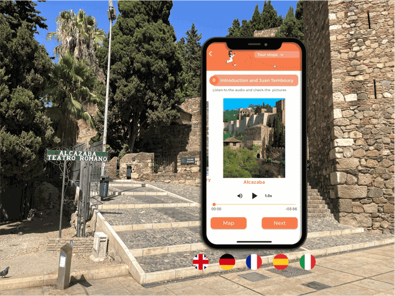 Billet Alcazaba de Malaga : Visite autoguidée créée par un guide officiel