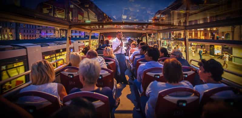 Billet Berlin : Visite touristique du soir en bus à toit ouvert avec guide vivant