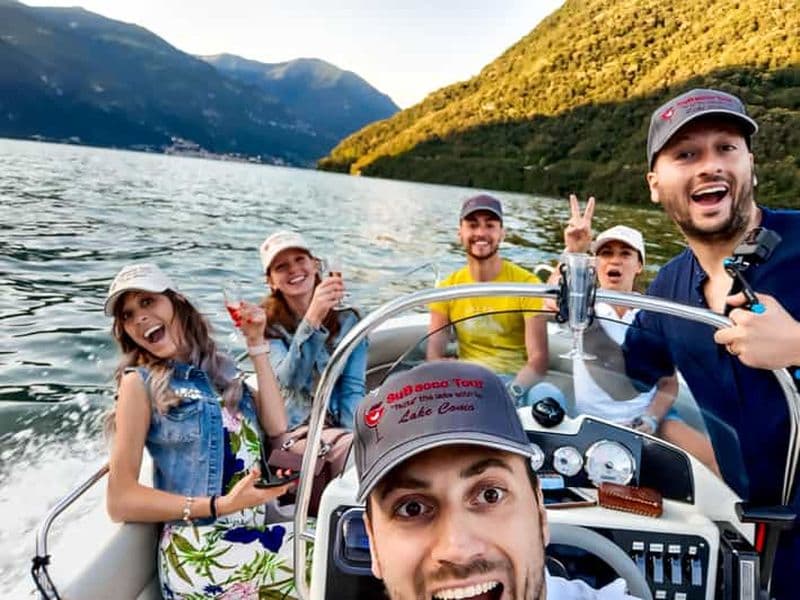 Lac de Côme : 2h de tour en bateau partagé avec dégustation de vin