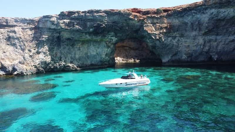 Billet Sliema : Excursion en bateau vers la lagune bleue de Comino, Gozo et les grottes