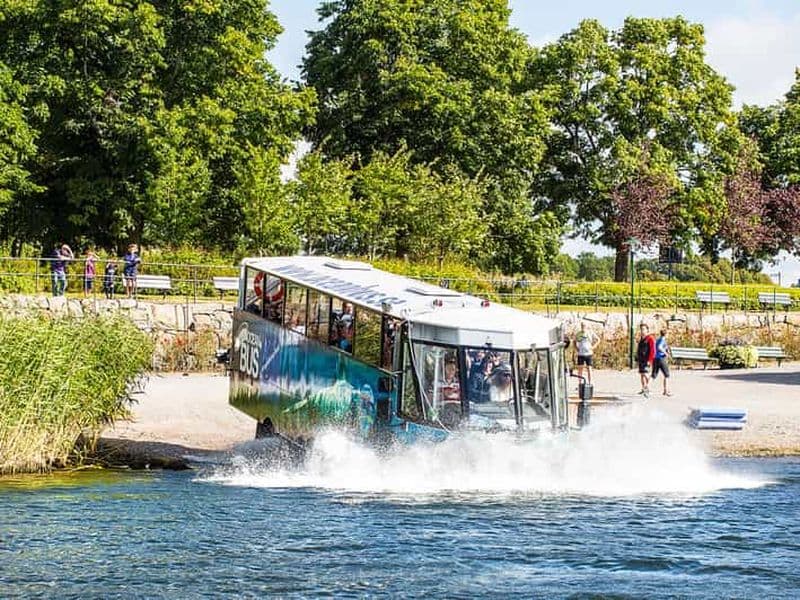 Stockholm : Visite en bus amphibie sur terre et sur l'eau