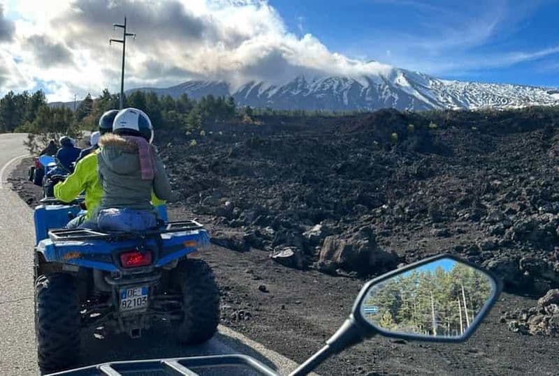 Depuis Motta Camastra : Etna et Gorges de l'Alcantara en Quad