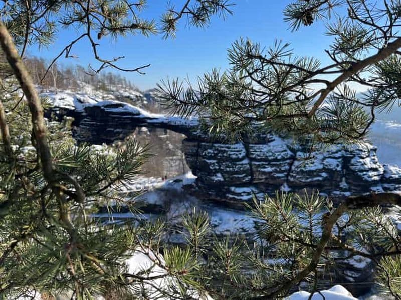 Au départ de Dresde : randonnée hivernale en Suisse bohémienne et saxonne