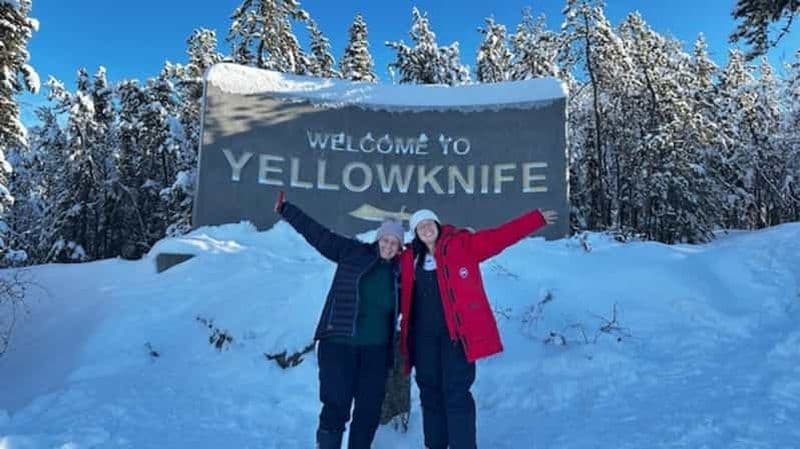 Visite d'une journée à Yellowknife pour admirer les aurores boréales