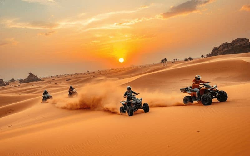Billet Dubaï : safari VIP dans les dunes rouges en 4x4 avec prise en charge et retour, balade à dos de chameau et dîner barbecue