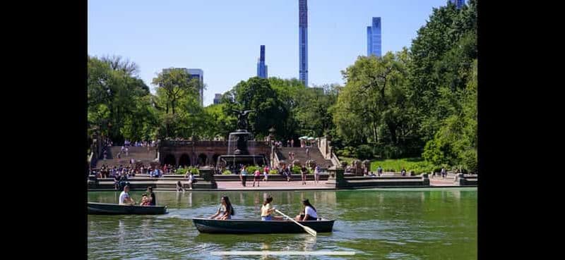 NYC : visite en pousse-pousse de Central Park avec location de bateau