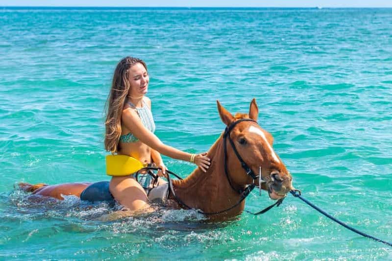 Depuis Montego Bay ou Negril : Randonnée à cheval et baignade à Chukka