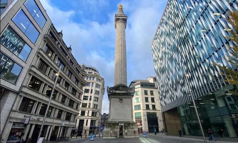Billet Monument du Grand Incendie, petit groupe et Tour de Londres en option