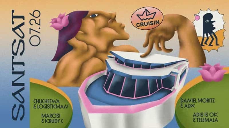 Billet Budapest : Cruisin' Boat Party x Santsat : River Ride