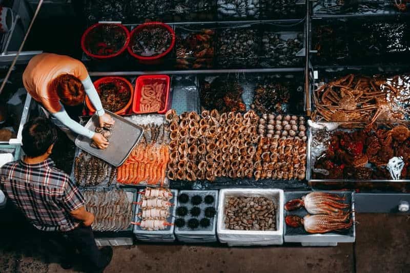 Billet Séoul : La plus grande visite culinaire des fruits de mer au marché de Noryangjin