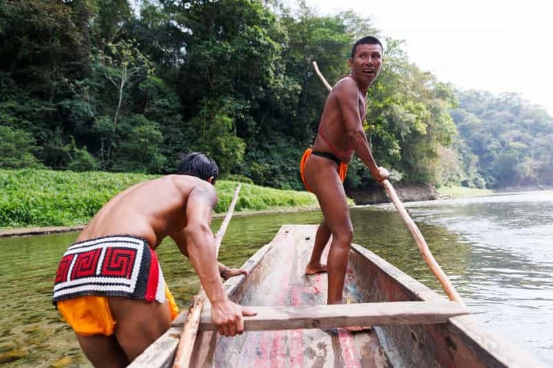Billet Panama City : Visite du village indien d'Embera et des chutes d'eau et déjeuner