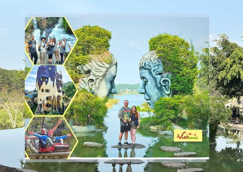 Da Lat : demi-journée matinale à Datanla + tunnel d'argile + Crazy House