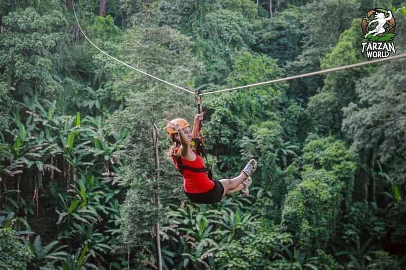 Billet Chiang Mai : excursion avec tyrolienne dans la jungle et rafting en eaux vives