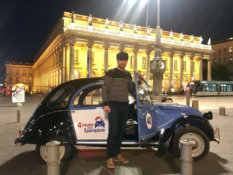 Billet Bordeaux la nuit : Visite privée en Citroën 2CV