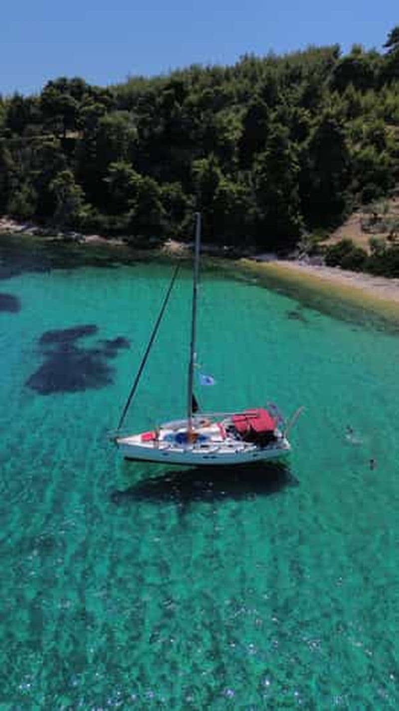 Billet Skopelos : croisière d'une journée à Alonnisos avec escale pour faire du SUP et de la plongée avec tuba