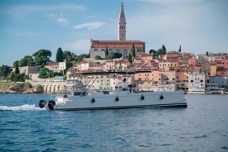 Billet Rovinj : Excursions en groupe au coucher du soleil et observation des dauphins en catamaran