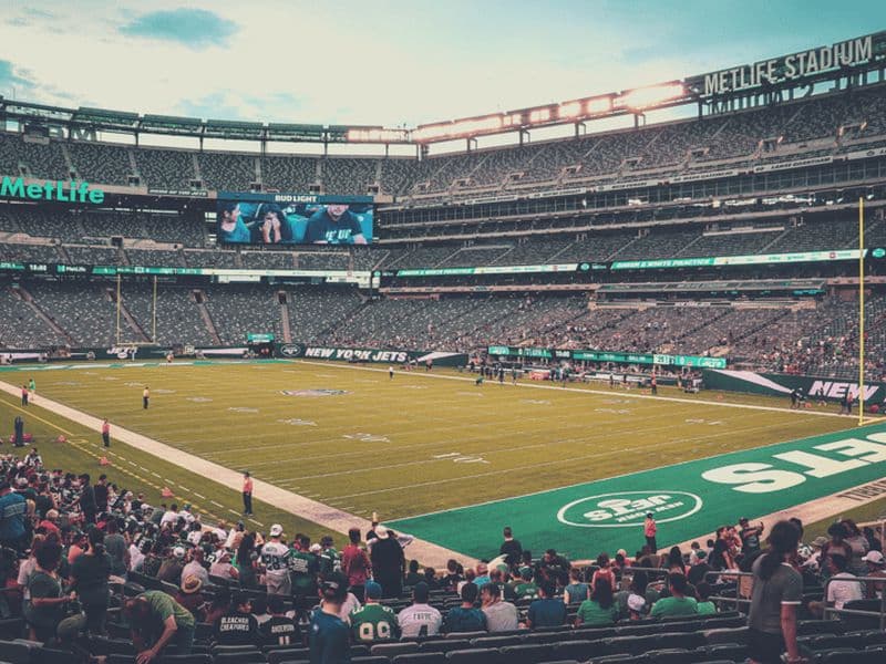 New York : Match de football des New York Jets au Metlife Stadium