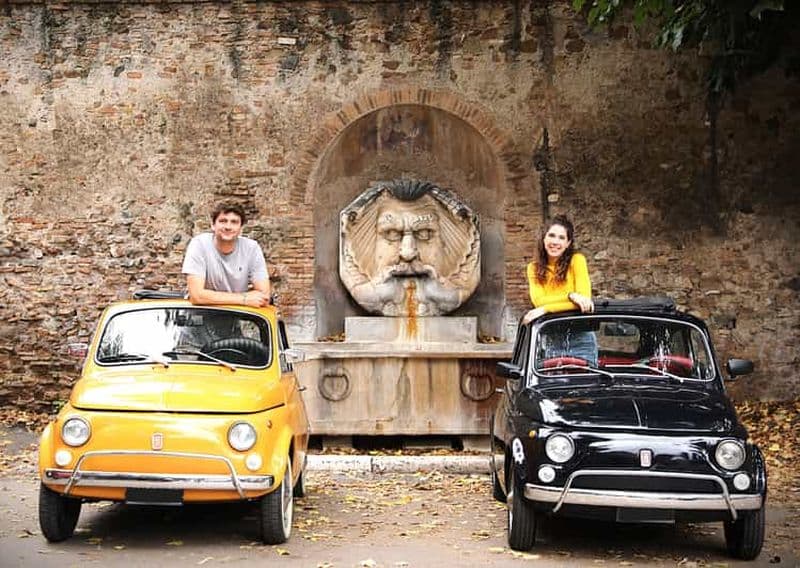 Billet Service photo professionnel Fiat 500 rétro