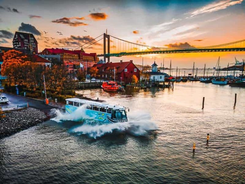 Göteborg : Visite touristique en bateau-bus amphibie (terre et eau)