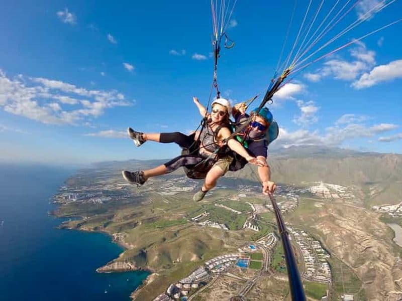 Costa Adeje : Vol en parapente en tandem avec prise en charge
