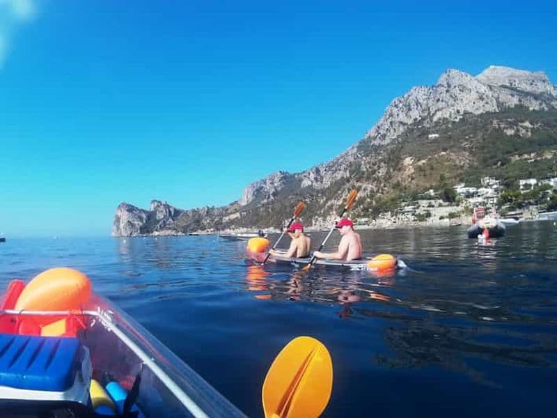 Billet Marina del Cantone : 1,5 heure d'excursion en kayak transparent