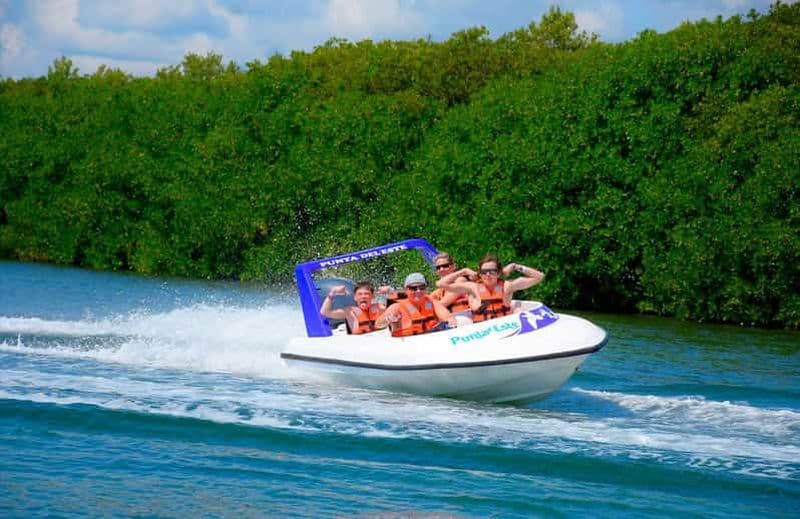 Billet Cancun : Aventure dans la jungle avec bateau rapide et plongée en apnée
