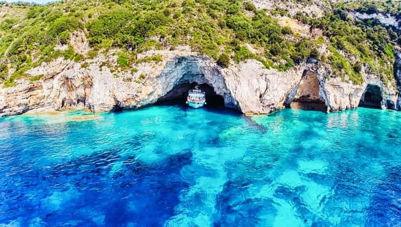 Billet Au départ de Corfou : Croisière d'une journée vers Paxos, Antipaxos et les Grottes bleues