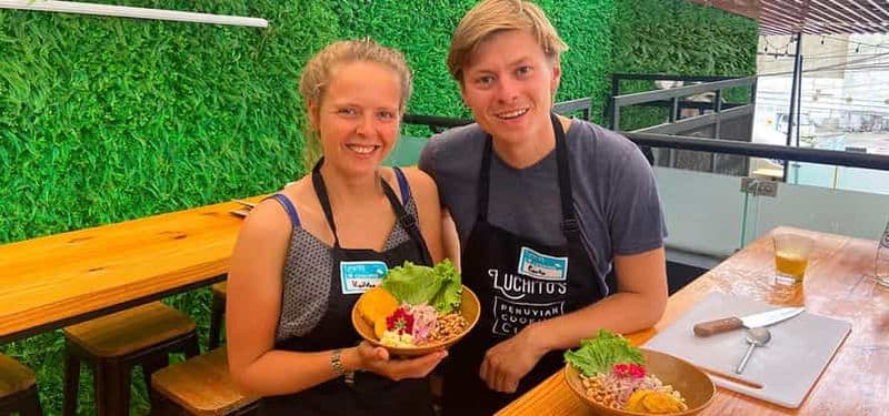 Billet Lima : cours de cuisine n° 1 avec visite du marché local et prise en charge