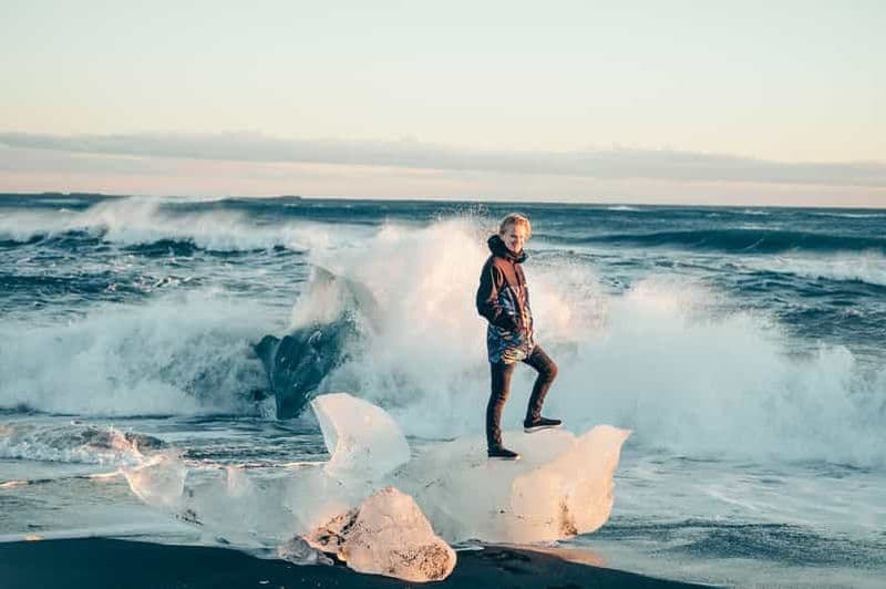 Billet Reykjavik : Visite du lagon glaciaire de Jokulsarlon et de la plage de diamant