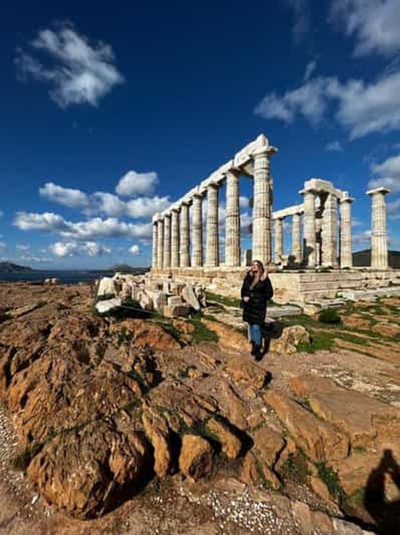 Billet Athènes : Temple de Poséidon à Sounion, excursion sur la Riviera athénienne, baignade