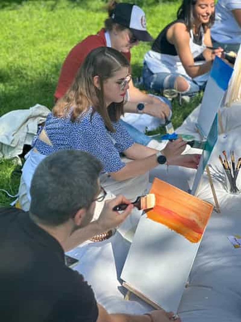 L'art dans le parc : Peindre et siroter au Parco Sempione