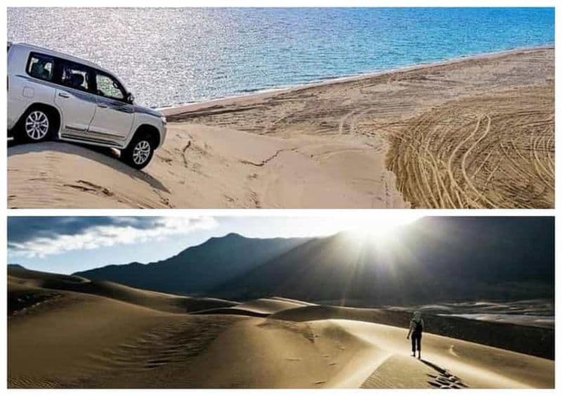 Relax Visite de la mer intérieure, safari dans le désert, balade à dos de chameau, planche à voile