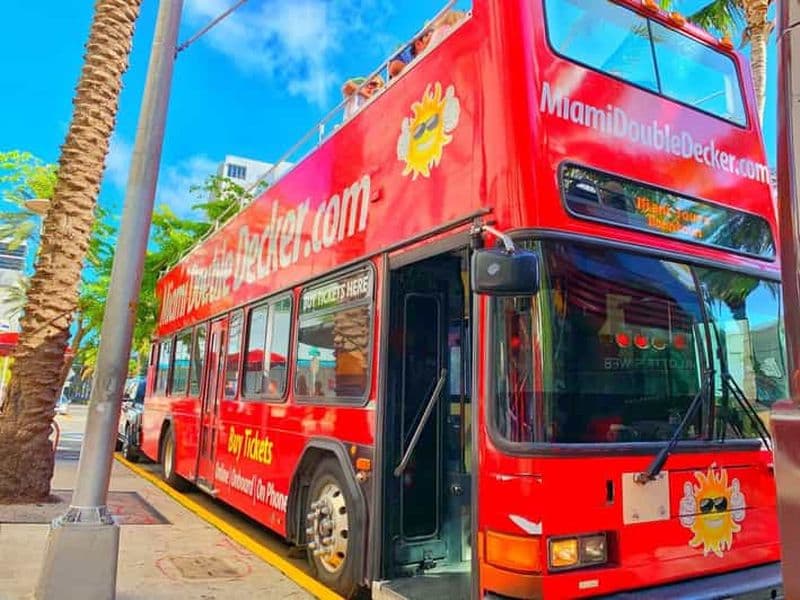 Billet Miami : Visite en bus à impériale avec croisière commentée en option