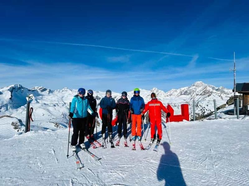 Billet Courmayeur : visite guidée d'une demi-journée à ski avec moniteur